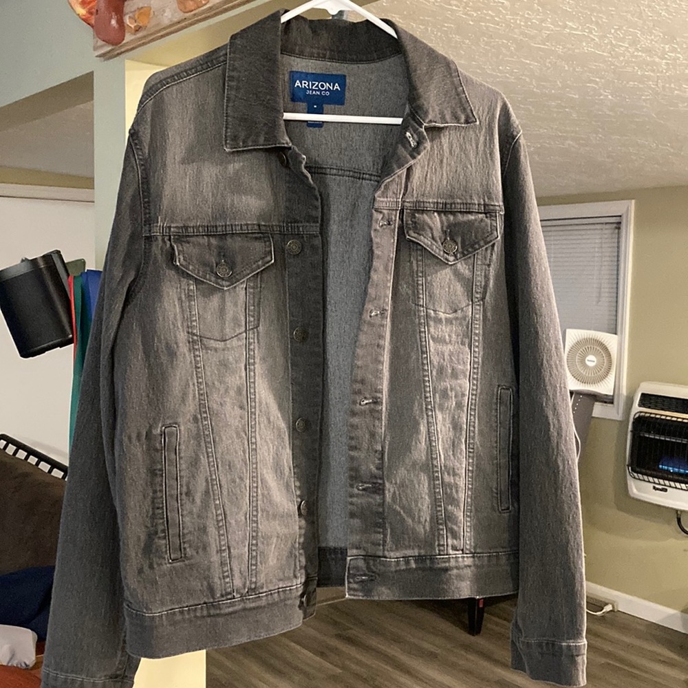 Arizona Jean Company Mens Black Jean Jacket Medium
